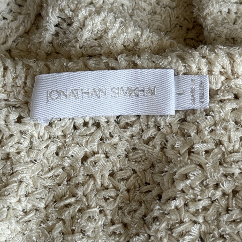 Jonathan Simkhai Knit One Shoulder Crop Top Size Large - Picture 3 of 4